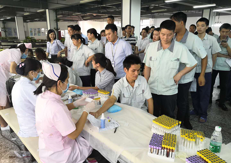 南宫28公司开展2018年员工大型体检活动